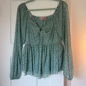 Willow and root medium blouse